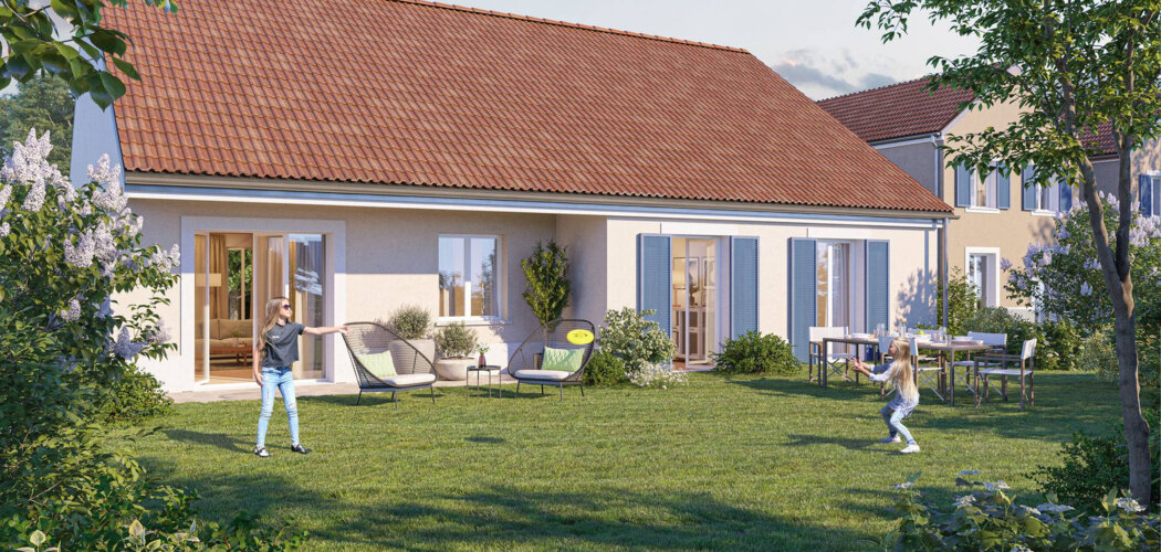 Programme immobilier neuf Les Jardins de la Rochette - Titre : La Rochette : 23 maisons neuves avec jardin dans un quartier familial (77000) - Référence : 14820