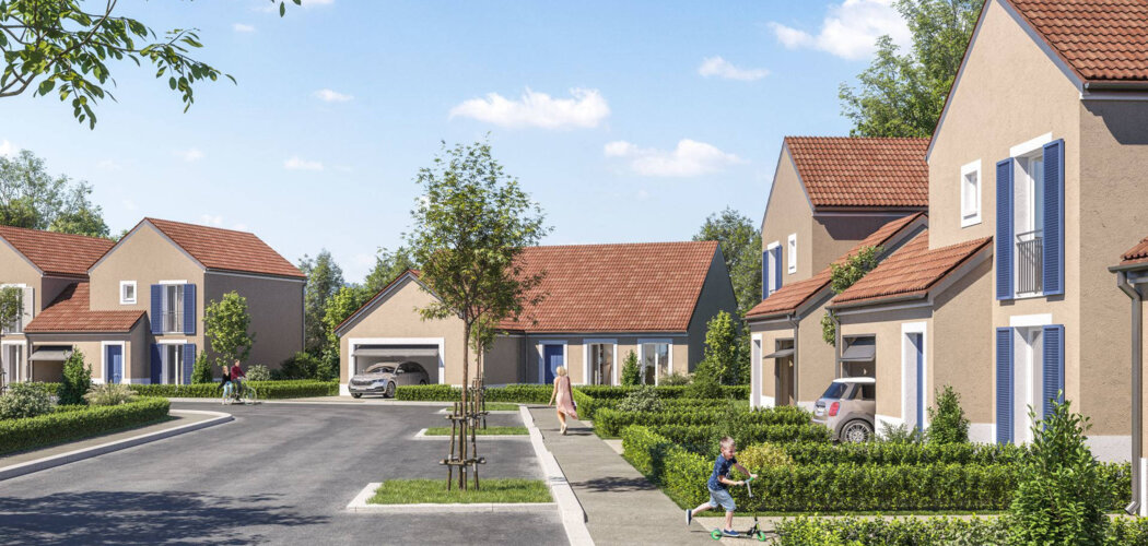 Programme immobilier neuf Les Jardins de la Rochette - Titre : La Rochette : 23 maisons neuves avec jardin dans un quartier familial (77000) - Référence : 14820