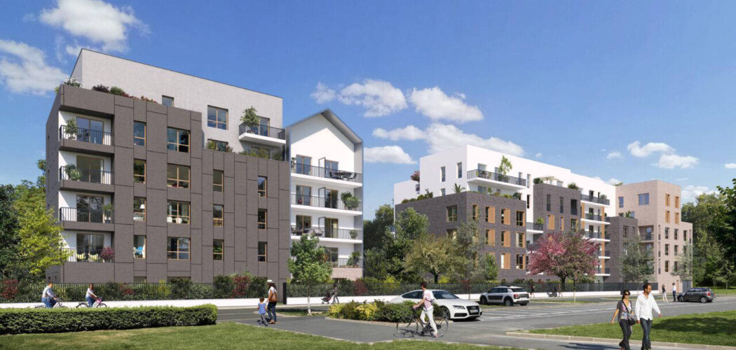 Programme immobilier neuf Les Terrasses Renelle - Titre : Stains : appartements neufs du 2 au 5 pièces proche du Parc de La Courneuve (93240) - Référence : 14907