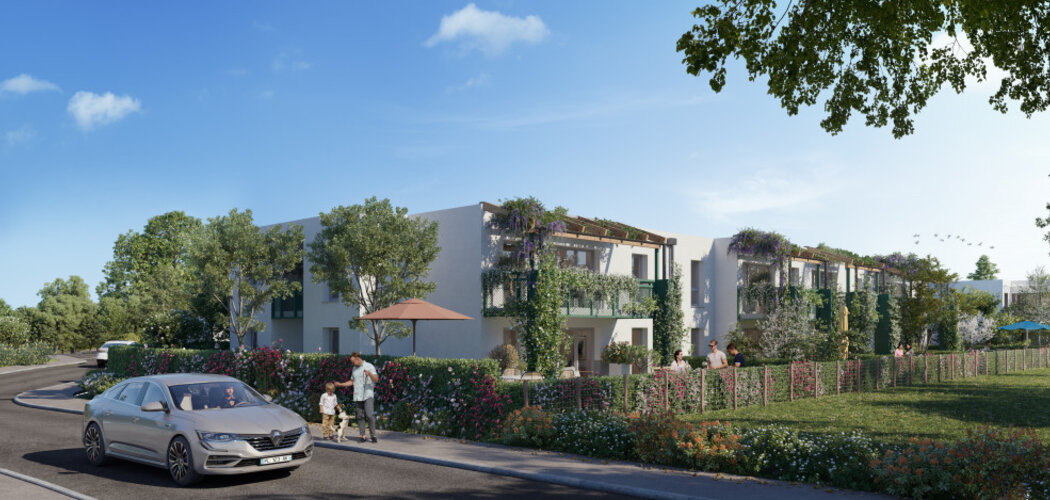 Programme immobilier neuf TOLENA - Bât A - Toulenne : appartements neufs du 2 au 4 pièces à 1 km de la gare de Langon (33210) - Référence : 14988