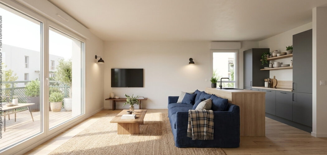 Programme immobilier neuf TOLENA - Toulenne : appartements neufs du 2 au 4 pièces à 1 km de la gare de Langon (33210) - Référence : 14988