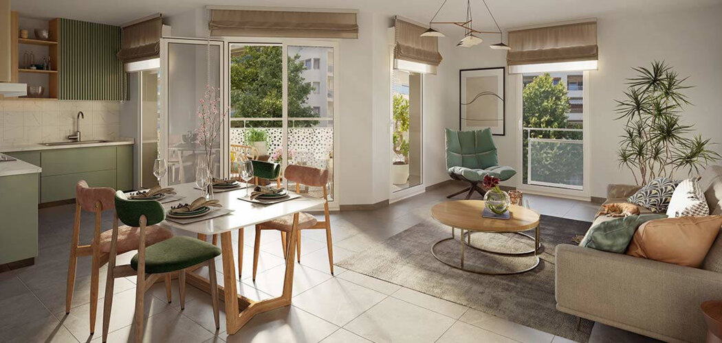 Programme immobilier neuf ROSA NOVA - Toulon cadre résidentiel quartier Saint-Jean-du-Var (83000) - Référence : 16632
