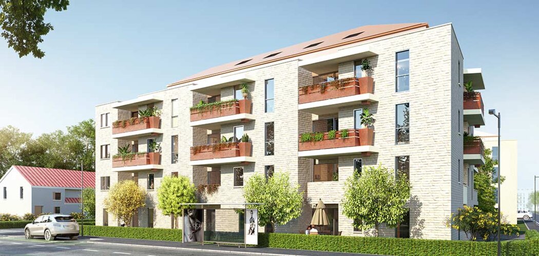 Programme immobilier neuf HORIZON MINIMES - Toulouse : 20 appartements neufs du 2 au 4 pièces en quartier Barrière de Paris (31000) - Référence : 14835
