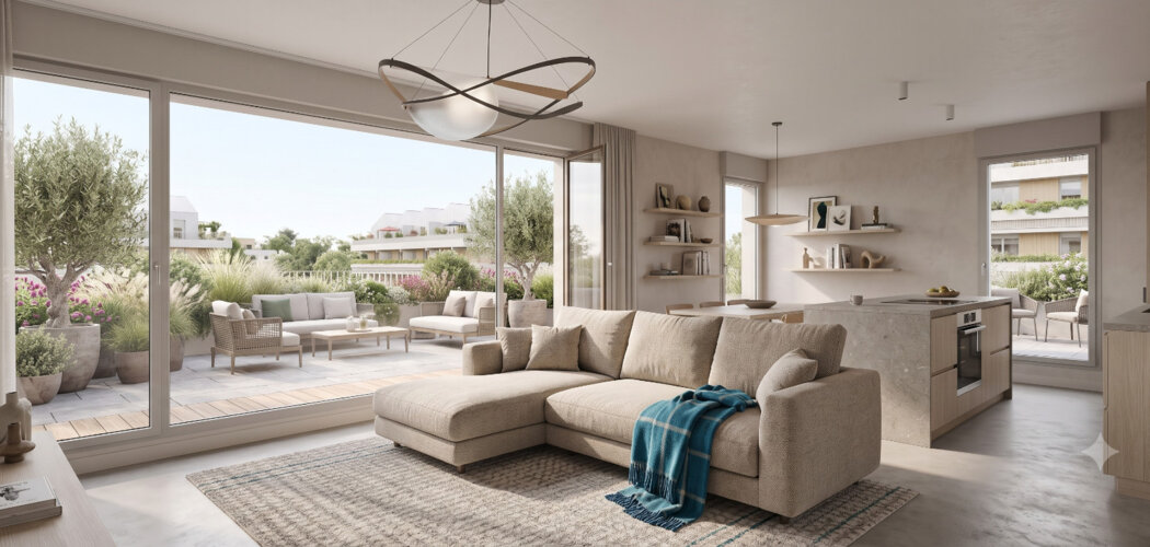 Programme immobilier neuf Fresh Touch - Toulouse : 85 appartements neufs contemporains près de la gare Saint-Martin-du-Touch (31000) - Référence : 18029