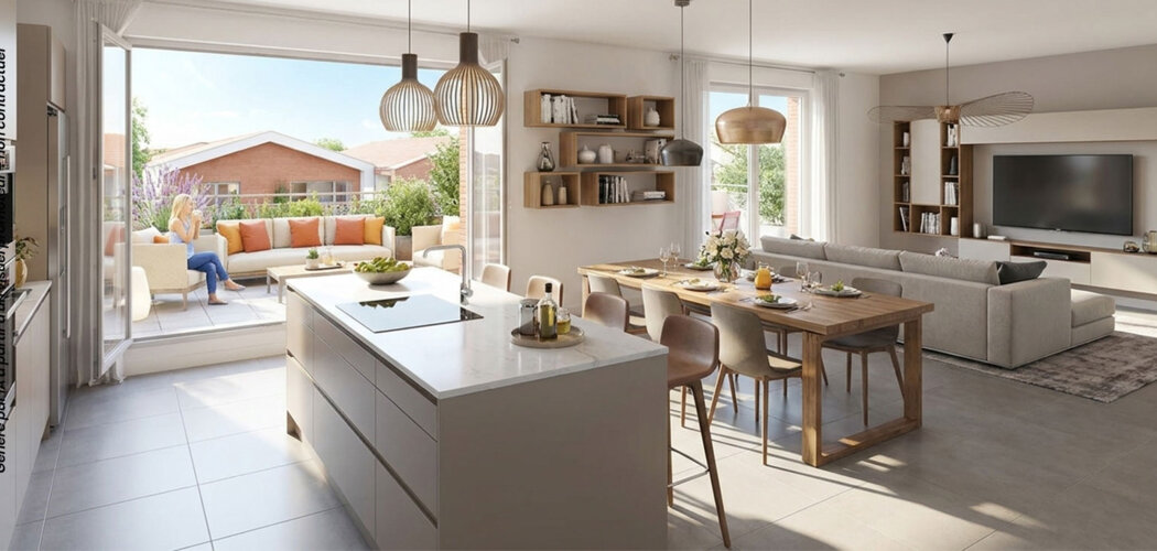 Programme immobilier neuf VILLA AMAYA - Toulouse appartements lumineux au nord de la ville (31000) - Référence : 17942