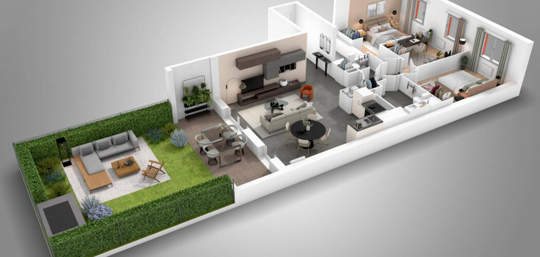 Programme immobilier neuf VIOLETTE DES FAUBOURGS / MINIME LAUTREC - Toulouse : appartements neufs dans le quartier familial des Minimes (31000) - Référence : 7318