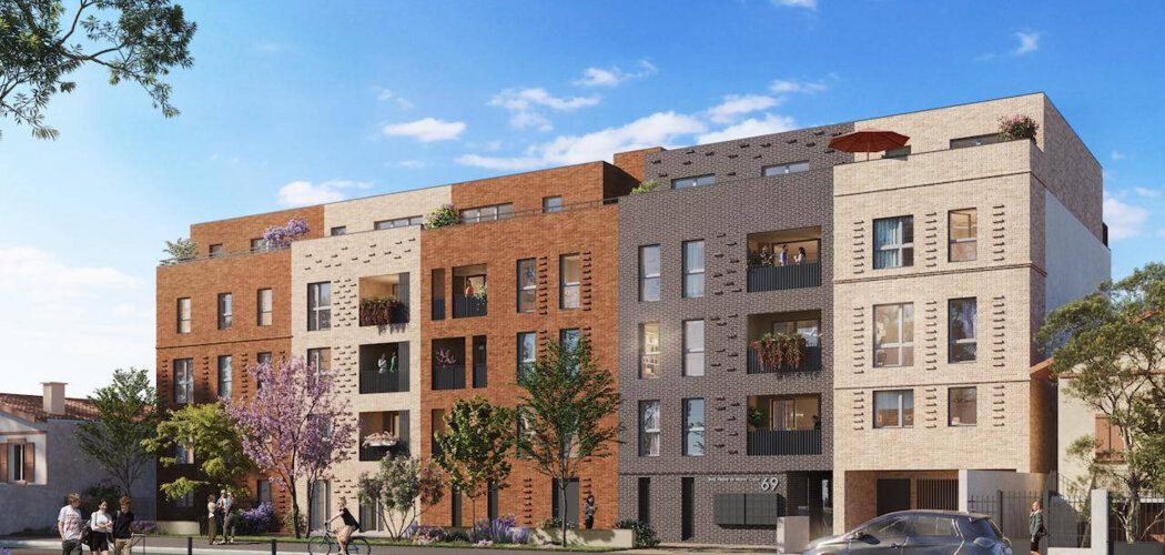 Programme immobilier neuf VIOLETTE DES FAUBOURGS / MINIME LAUTREC - Toulouse : appartements neufs dans le quartier familial des Minimes (31000) - Référence : 7318