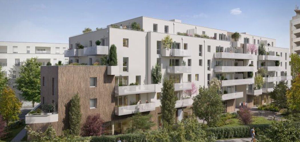 Programme immobilier neuf Nature & sens tva 20% - Toulouse : appartements neufs du 2 au 4 pièces au pied du métro Barrière de Paris (31000) - Référence : 14838