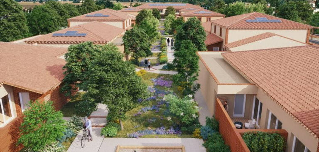Programme immobilier neuf Villa aurea - Toulouse : appartements neufs T2–T4 duplex dans le quartier pavillonnaire de Saint Simon (31000) - Référence : 9332