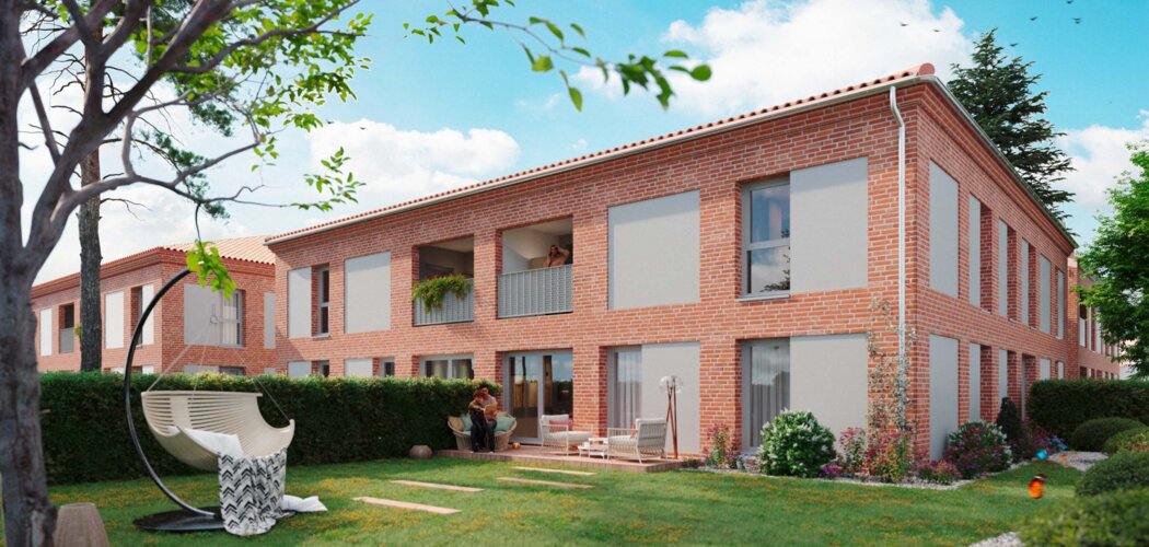 Programme immobilier neuf Villa aurea - Toulouse : appartements neufs T2–T4 duplex dans le quartier pavillonnaire de Saint Simon (31000) - Référence : 9332