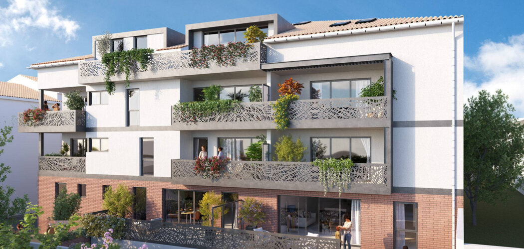 Programme immobilier neuf COEUR ARZAC - Toulouse : Appartements T1–T5 avec terrasses végétalisées, parking et proximité métro St Cyprien (31000) - Référence : 16897