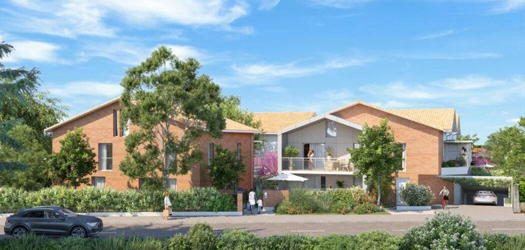 Programme immobilier neuf PATIO ARDENNA - Toulouse : Appartements T2–T4 avec terrasses, parking sécurisé et proximité Hippodrome (31000) - Référence : 14756