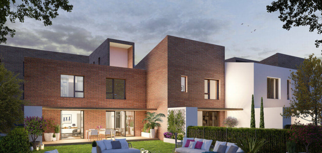 Programme immobilier neuf Vert Eden - Toulouse : Appartements T2–T4 et maisons T3–T4 avec jardins, terrasses et parking proche de la Cité de l'Espace (31000) - Référence : 6269