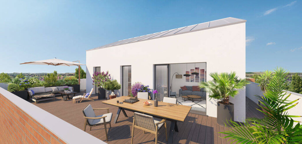 Programme immobilier neuf Vert Eden - Toulouse : Appartements T2–T4 et maisons T3–T4 avec jardins, terrasses et parking proche de la Cité de l'Espace (31000) - Référence : 6269