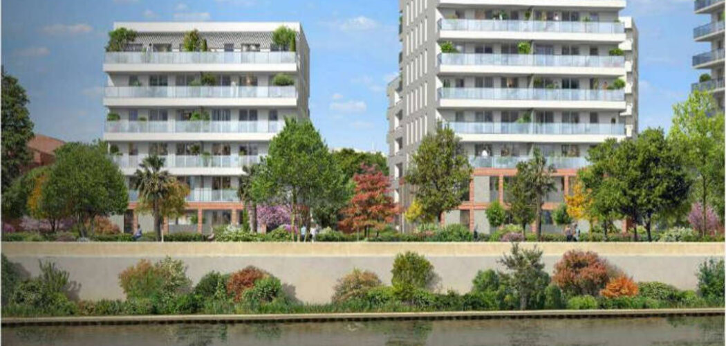 Programme immobilier neuf Terre Garonne 2 - Toulouse : Appartements T2–T5 avec balcons, loggias et vue sur la Garonne en face du fleuve (31000) - Référence : 16918