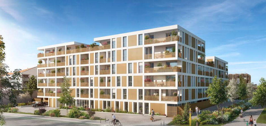 Programme immobilier neuf OXYGEN - Toulouse : Appartements T2–T5 avec jardins suspendus, balcons et certification NF Habitat à 300 m du métro Barrière de Paris (31000) - Référence : 11224