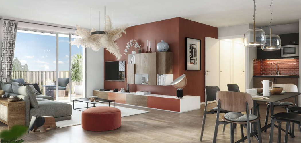 Programme immobilier neuf OXYGEN - Toulouse : Appartements T2–T5 avec jardins suspendus, balcons et certification NF Habitat à 300 m du métro Barrière de Paris (31000) - Référence : 11224