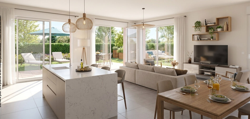 Programme immobilier neuf Le Domaine du Marronnier - Toulouse Lardenne logements lumineux près gare TER et écoles (31000) - Référence : 17637