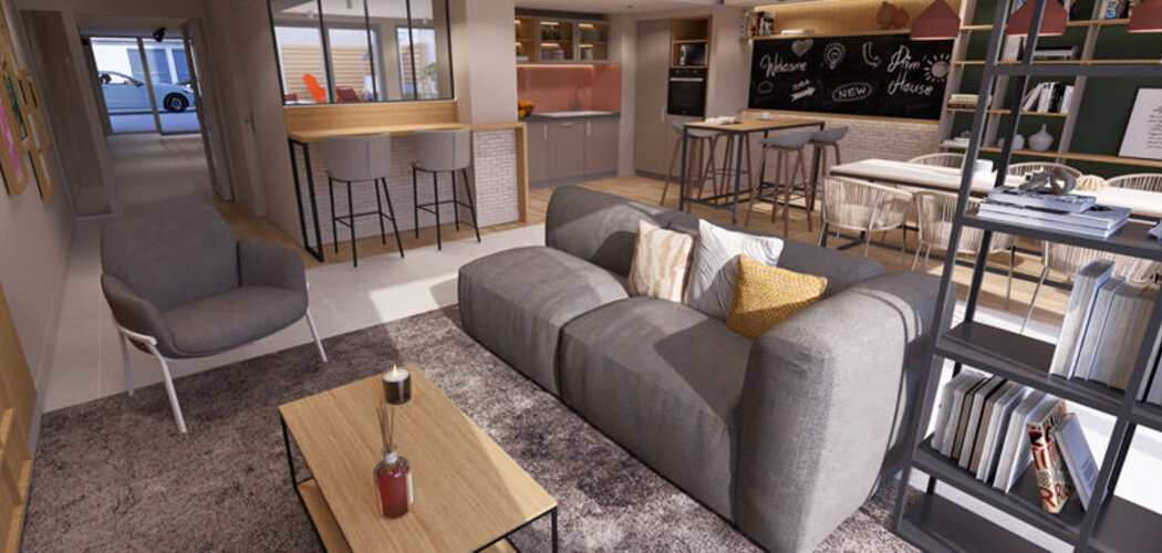 Programme immobilier neuf Prim'House Midi - Toulouse logements meublés proches centre ville et universités (31000) - Référence : 18098