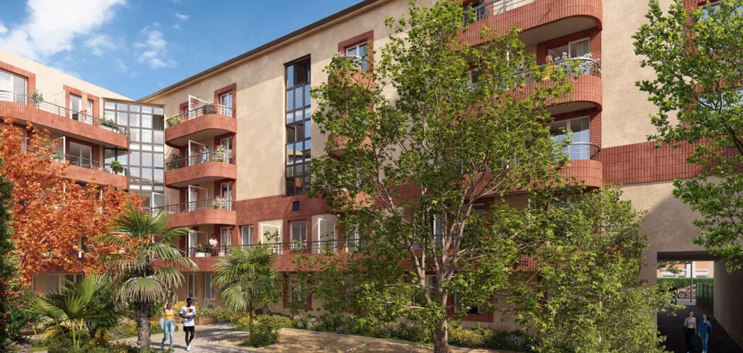 Programme immobilier neuf STUDENTLY TOULOUSE ST CYPRIEN - Toulouse, résidence étudiante LMNP à 900 m de l'ICAM et espaces communs (31000) - Référence : 15980