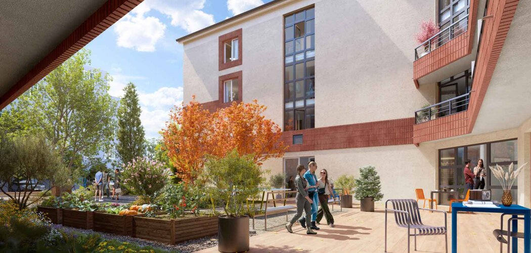 Programme immobilier neuf STUDENTLY TOULOUSE ST CYPRIEN - Toulouse, résidence étudiante LMNP à 900 m de l'ICAM et espaces communs (31000) - Référence : 15980
