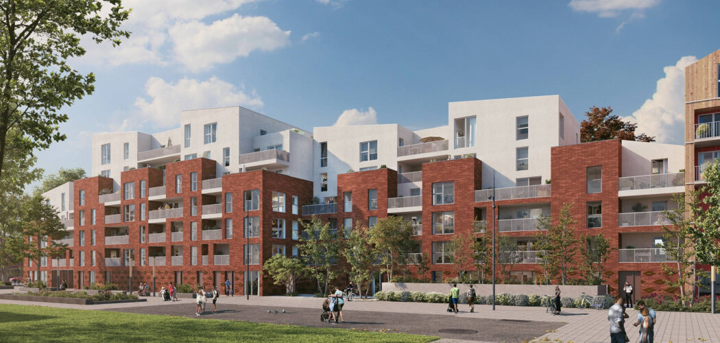 Programme immobilier neuf Wool - Tourcoing : appartements neufs du studio au 4 pièces en éco-quartier de l’Union (59200) - Référence : 15505