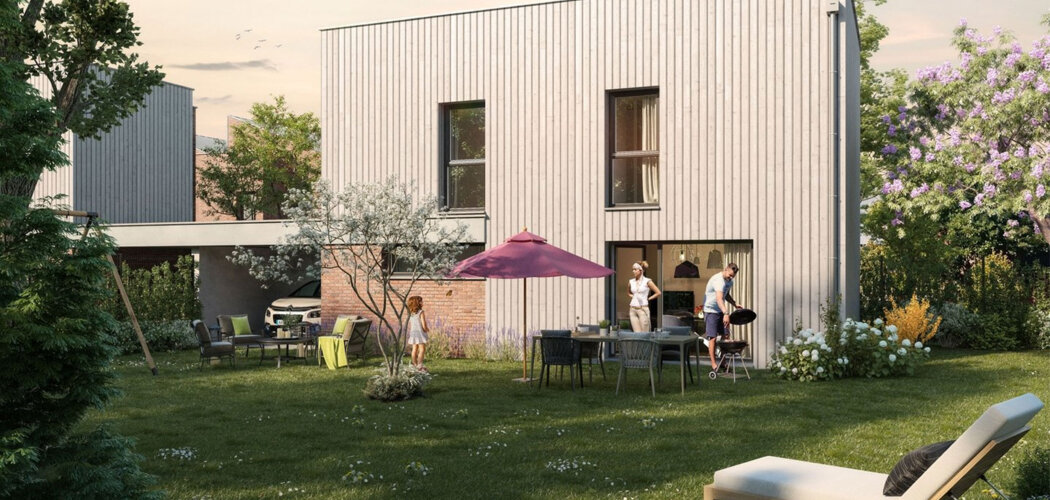 Programme immobilier neuf LA FABRIK - Tourcoing : Appartements studio–T5 et maisons T4 avec jardins, terrasses et parking proche du Parc Clemenceau et M2 (59200) - Référence : 14320