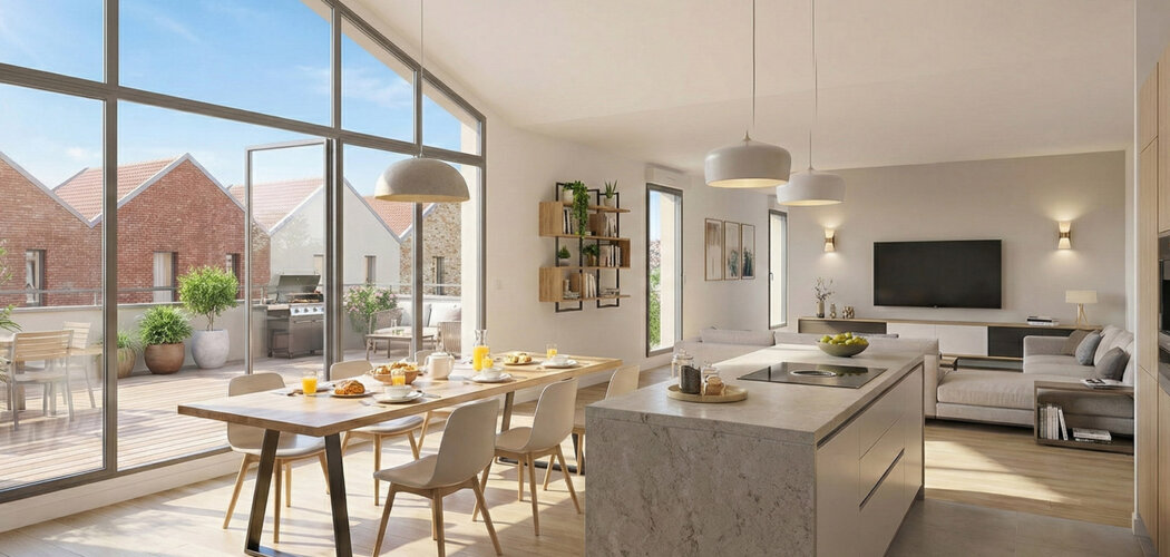Programme immobilier neuf Quadreo - Tourcoing dans le quartier du Quadrilatère (59200) - Référence : 15760