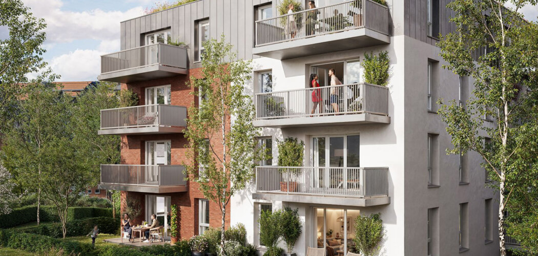 Programme immobilier neuf Nuances - Tourcoing métro M2 et gare accessibles à pied (59200) - Référence : 18395
