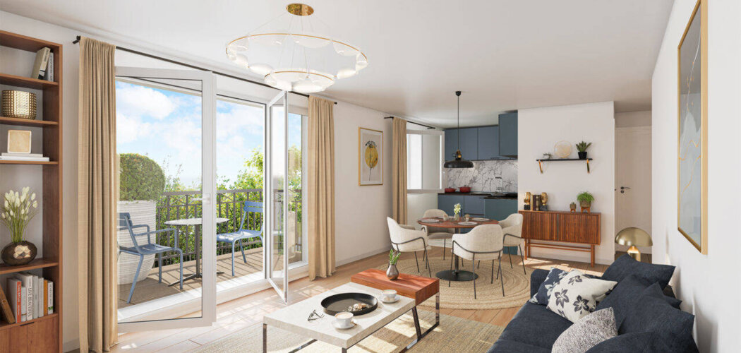 Programme immobilier neuf Les Jardins Jasmin - Tournan-en-Brie : appartements neufs T2–T4 à 600 m du RER E et Transilien P (77220) - Référence : 15906