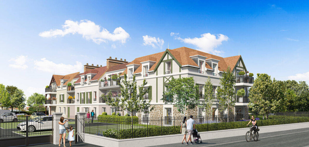 Programme immobilier neuf Les Jardins Jasmin - Tournan-en-Brie : appartements neufs T2–T4 à 600 m du RER E et Transilien P (77220) - Référence : 15906