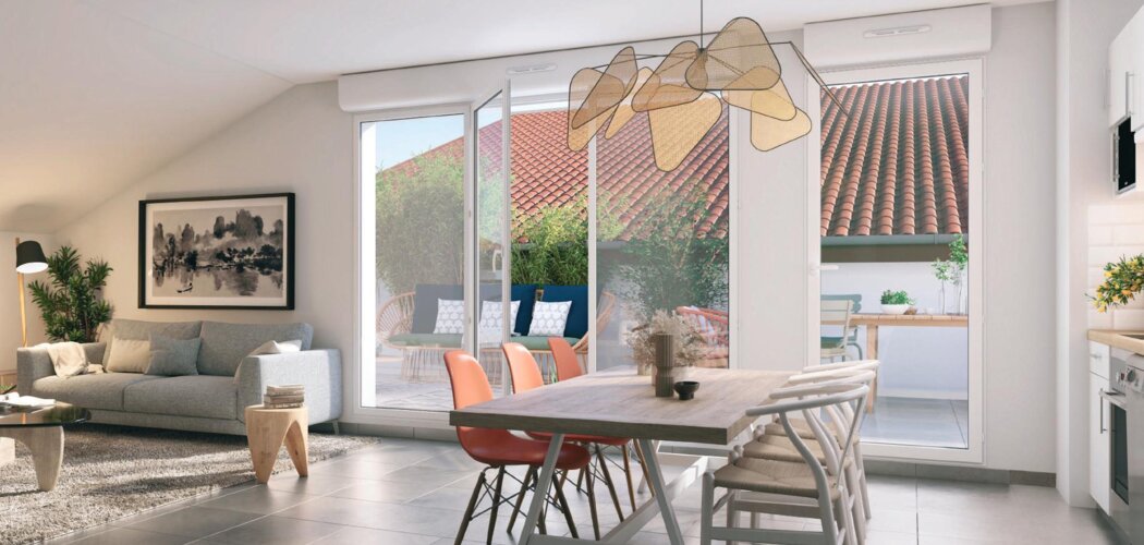 Programme immobilier neuf RESIDENCE SAINT PAUL - Tournefeuille : 33 appartements neufs à 30 min de Toulouse, espaces verts et luminosité (31170) - Référence : 14799