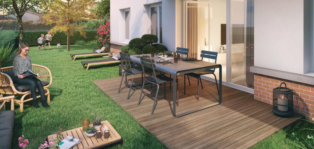 Programme immobilier neuf RESIDENCE SAINT PAUL - Tournefeuille : 33 appartements neufs à 30 min de Toulouse, espaces verts et luminosité (31170) - Référence : 14799