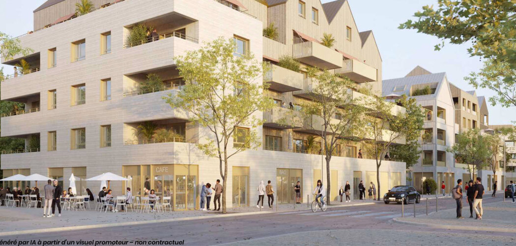 Programme immobilier neuf LES CASERNES - Tours à proximité de la future ligne de tramway T2 (37000) - Référence : 15344