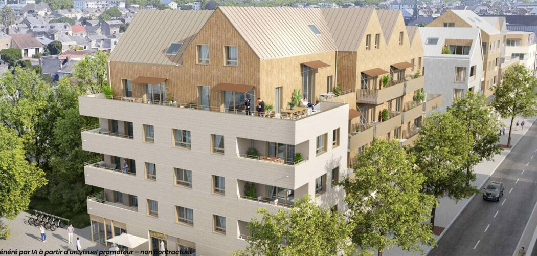 Programme immobilier neuf LES CASERNES - Tours à proximité de la future ligne de tramway T2 (37000) - Référence : 15344