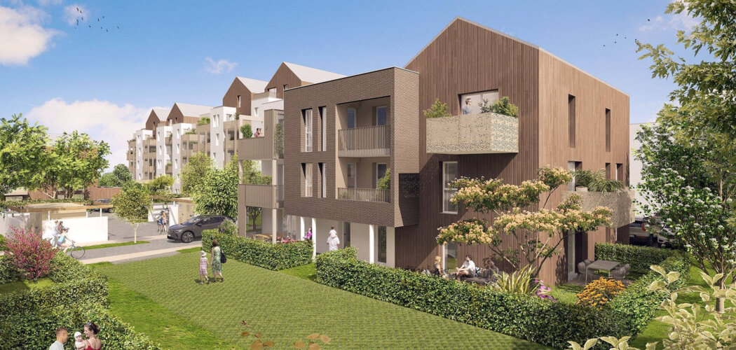 Programme immobilier neuf DOMAINE DE SUÈDE - Tours : appartements neufs du 2 au 4 pièces à 10 minutes du centre-ville (37000) - Référence : 15009