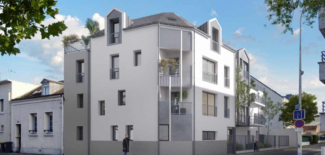 Programme immobilier neuf Villa City - Tours, appartements neufs et proximité Hôtel de Ville en quartier Febvotte (37000) - Référence : 11167