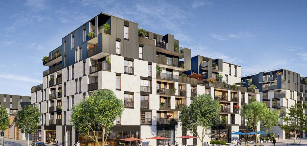 Programme immobilier neuf CARRE RABELAIS - Tours : Appartements studio–T4 avec terrasses, jardin paysager et proximité centre-ville (37000) - Référence : 14670