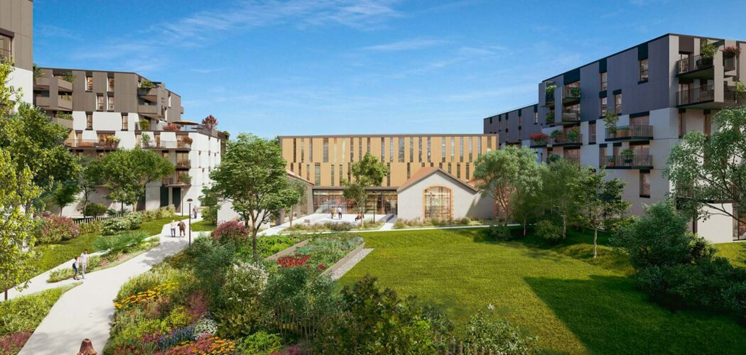 Programme immobilier neuf CARRE RABELAIS - Tours : Appartements studio–T4 avec terrasses, jardin paysager et proximité centre-ville (37000) - Référence : 14670