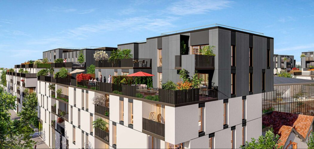 Programme immobilier neuf CARRE RABELAIS - Tours : Appartements studio–T4 avec terrasses, jardin paysager et proximité centre-ville (37000) - Référence : 14670
