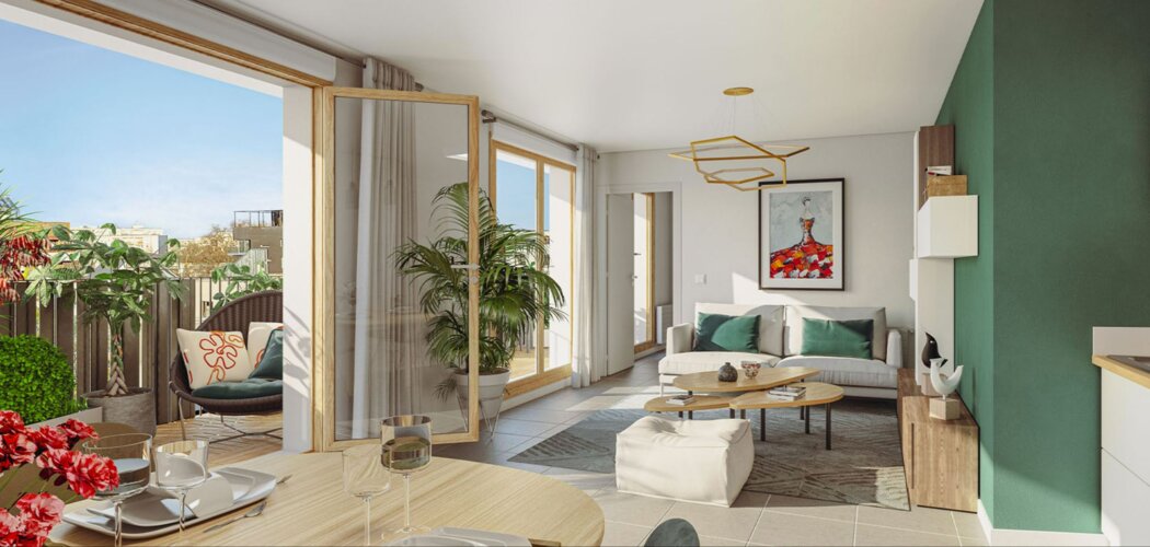 Programme immobilier neuf CARRE RABELAIS - Tours : Appartements studio–T4 avec terrasses, jardin paysager et proximité centre-ville (37000) - Référence : 14670