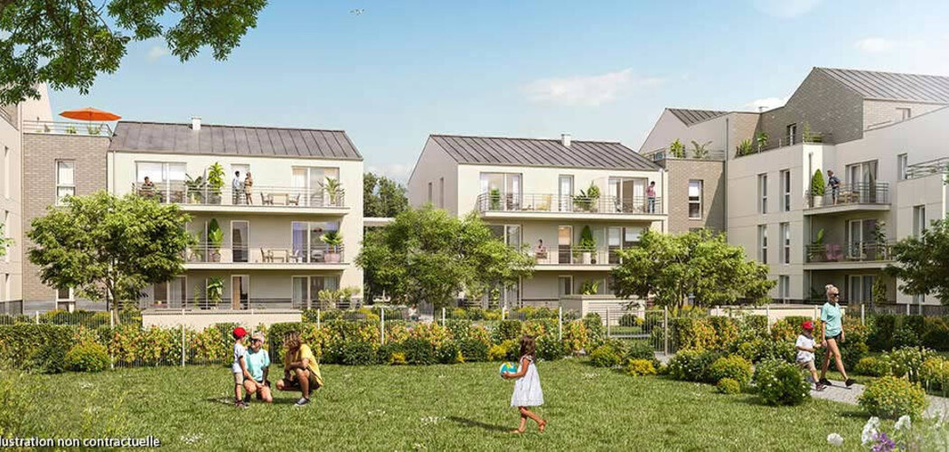 Programme immobilier neuf Patio Kipolis - Tours : Appartements studio–T5 avec terrasses, label BiodiverCity et proximité parc-jardin (37000) - Référence : 14508
