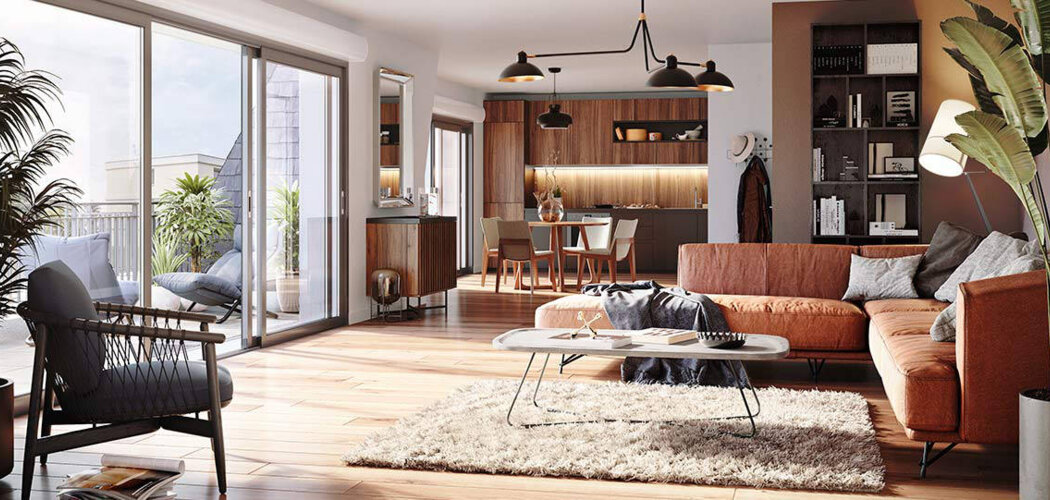 Programme immobilier neuf Parc Coty - Tours : Appartements T2–T4 avec terrasses, vues paysagères et proximité Place Coty (37000) - Référence : 17036