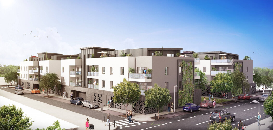 Programme immobilier neuf Allumière - Trelazé : Appartements T2–T3 avec terrasses, parking sécurisé et proximité centre-ville (49800) - Référence : 14776