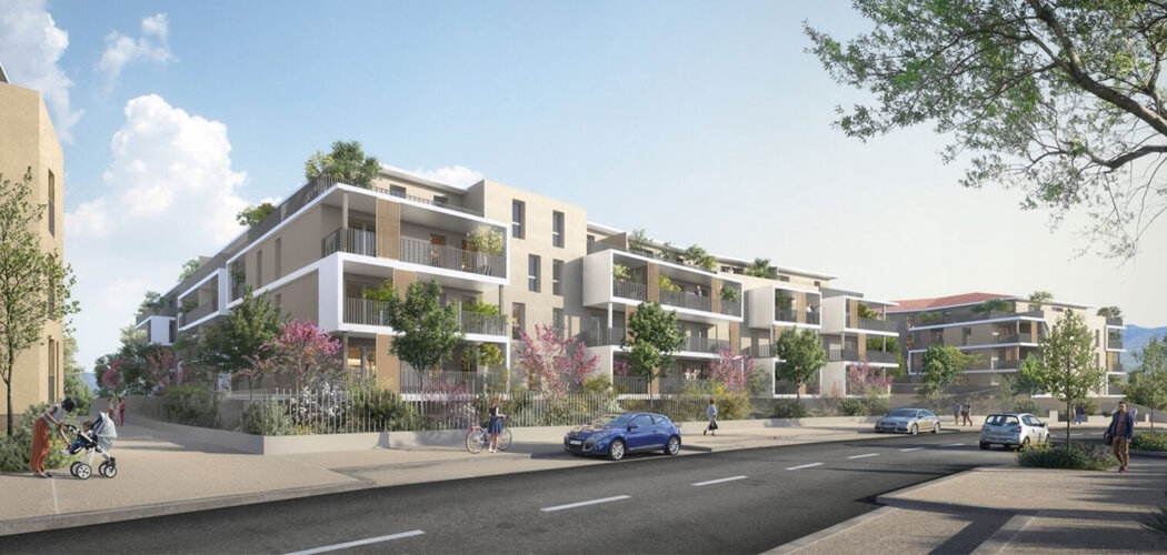 Programme immobilier neuf TERRASSES VICTORIA - Trets résidence neuve au cœur de la ZAC René Cassin (13530) - Référence : 17284