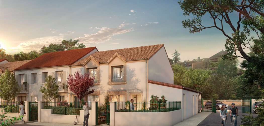 Programme immobilier neuf Le Clos Gallieni - Triel-sur-Seine : maisons et appartements neufs du 2 au 4 pièces à 5 min de la gare transilien J (78510) - Référence : 15495