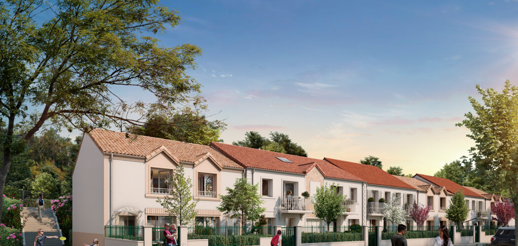 Programme immobilier neuf Le Clos Gallieni - Triel-sur-Seine : maisons et appartements neufs du 2 au 4 pièces à 5 min de la gare transilien J (78510) - Référence : 15495
