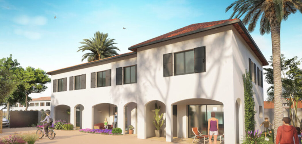 Programme immobilier neuf les arcades du rezil - Uchaud : 3 maisons neuves T4 en duplex proches de la Mairie (30620) - Référence : 11679