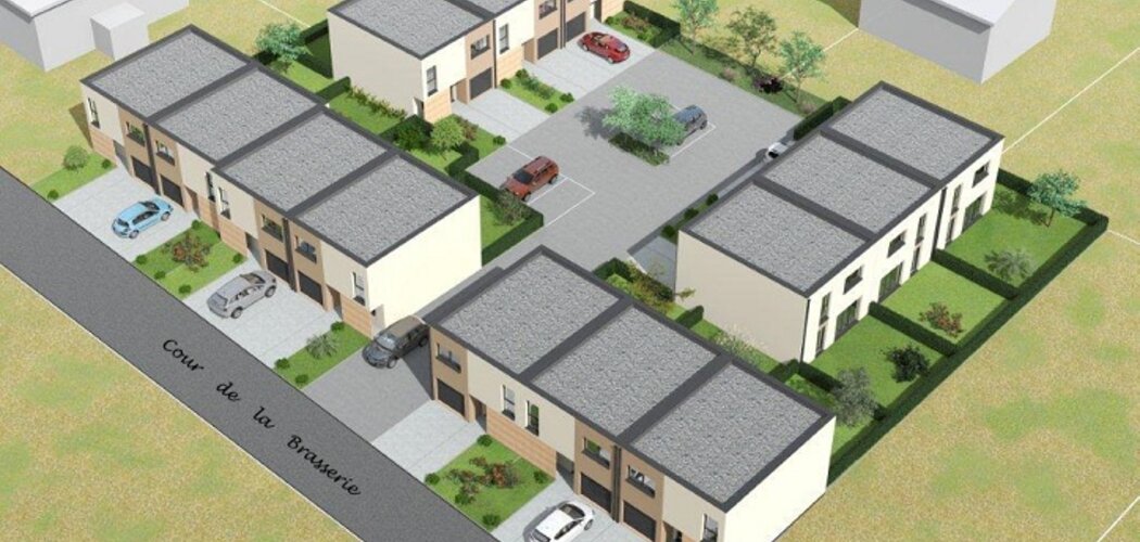 Programme immobilier neuf Le Clos de la Brasserie - Uckange : 13 maisons T4–T5 de 90 m² avec jardins privatifs près des commodités (57270) - Référence : 139