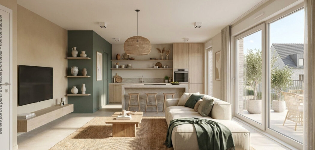 Programme immobilier neuf LES JARDINS DU FAUBOURG - Valenciennes : appartements et maisons neuves du 2 au 5 pièces en quartier calme (59300) - Référence : 15074
